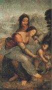 LEONARDO da Vinci Our Lady and St Anne oil on canvas